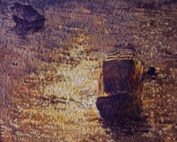 Cornwall watercolour morning sun Falmouth
